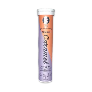 Tea Pop Caramel in der Tube – 8 Stück kristallisierter Schwarztee mit Karamell.