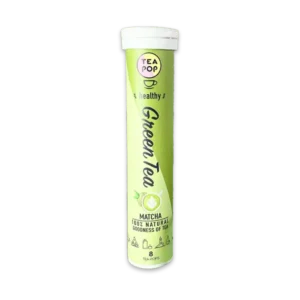 Tea Pop Matcha in der Tube – 8 Stück natürlich löslicher Grüntee.