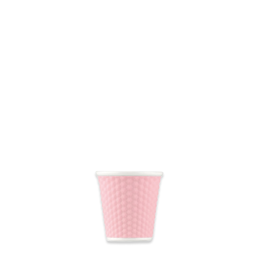 Bienenwabe Espressotasse 80 ml aus Porzellan in Magnolia mit Silikonhülle – kleine Tasse für Espresso, Matcha und Shots.